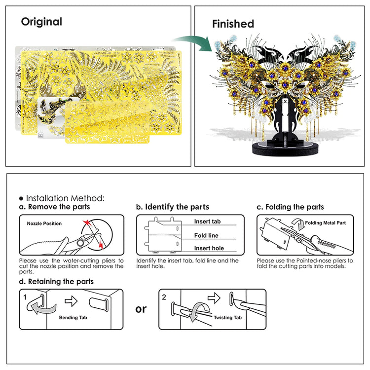 Psyche 3D metal puzzle by Piececool – goddess model kit