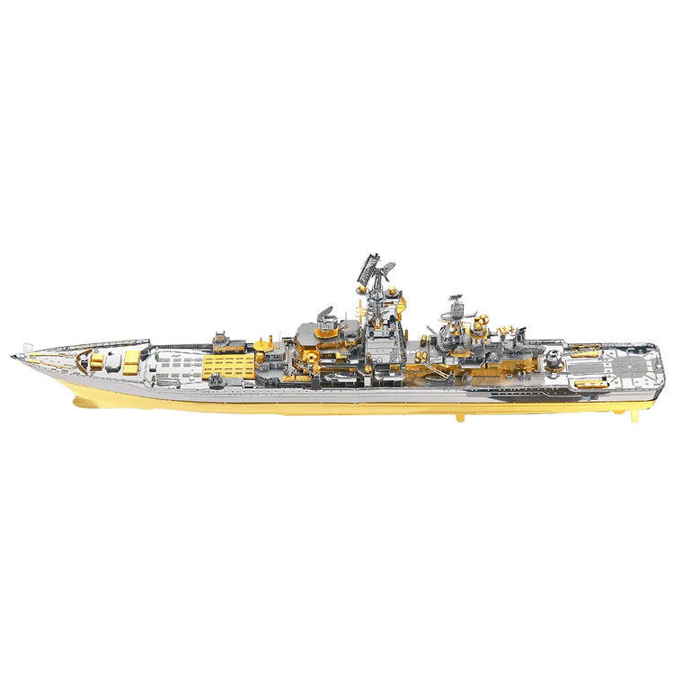 Russian Battlecruiser Pyotr 3D metal puzzle by Piececool – warship model kit for teens and adults
