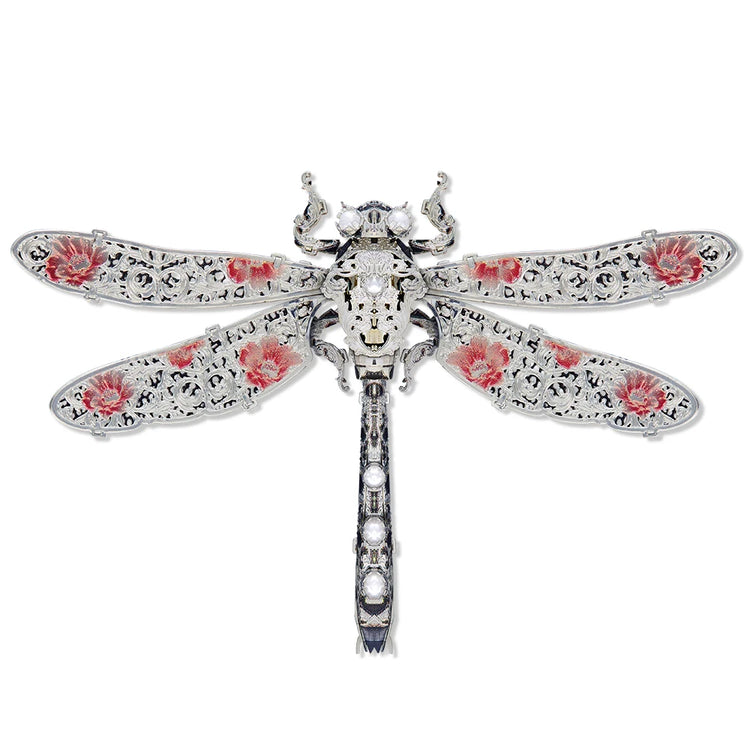 Dragonfly insect brooch 3D metal puzzle by Piececool – DIY model kit