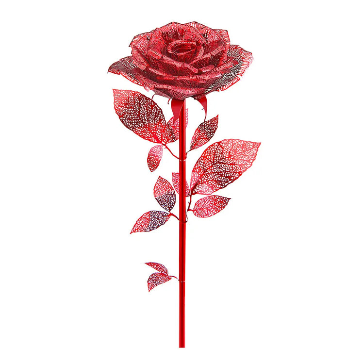 Rose 3D metal puzzle by Piececool – DIY flower model kit for adults and gift giving