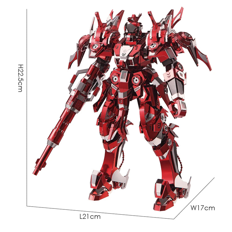 Red Thunder 3D metal puzzle by Piececool – powerful DIY model kit for teens and adults