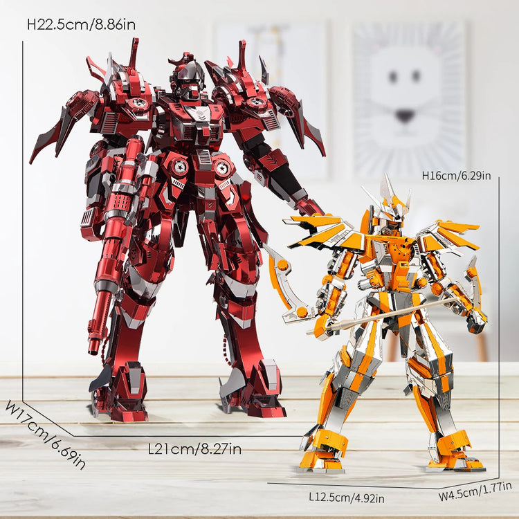 Red Thunder 3D metal puzzle by Piececool – powerful DIY model kit for teens and adults