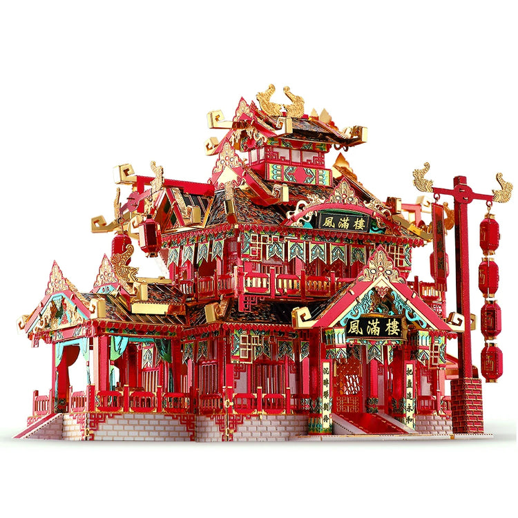Restaurant 3D metal puzzle by Piececool – DIY architectural model kit for adults and teens
