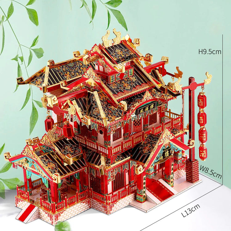 Restaurant 3D metal puzzle by Piececool – DIY architectural model kit for adults and teens