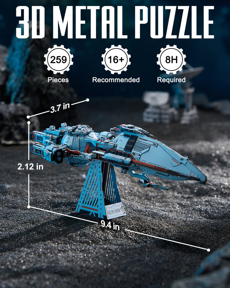 Three-Body 3D metal puzzle series by Piececool – Blue Space & Natural Selection sci-fi model kits