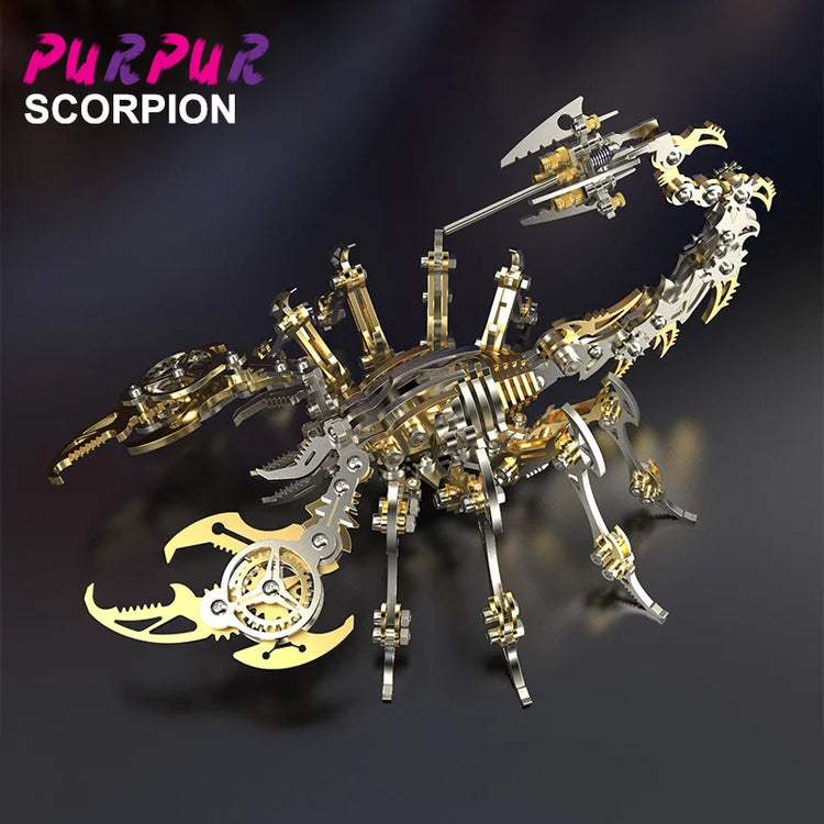 Mechanical Scorpion 3D metal puzzle – DIY model kit for teens and adults with 454 pieces