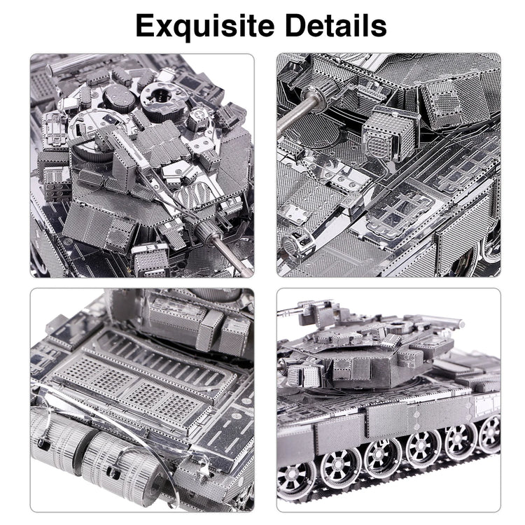 T-90A tank 3D metal puzzle by Piececool – military model kit for teens and adults