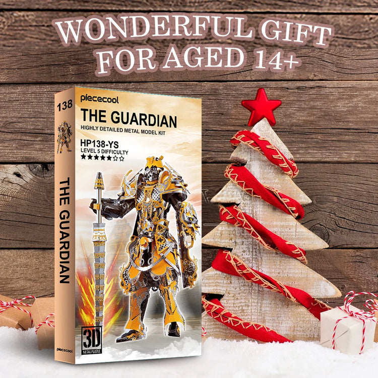 The Guardian 3D metal puzzle by Piececool – fantasy warrior DIY model kit for adults and teens