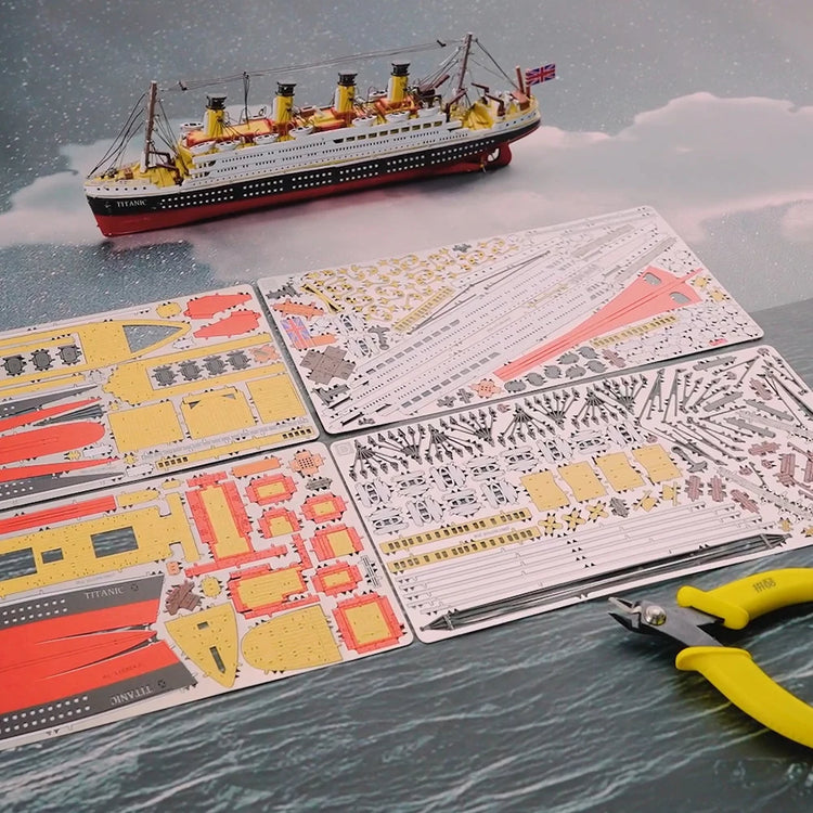 Titanic Ship 3D metal puzzle by Piececool – cruise liner DIY model kit for adults and teens