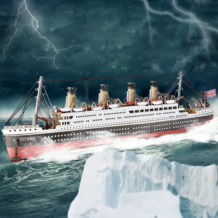 Titanic Ship 3D metal puzzle by Piececool – cruise liner DIY model kit for adults and teens