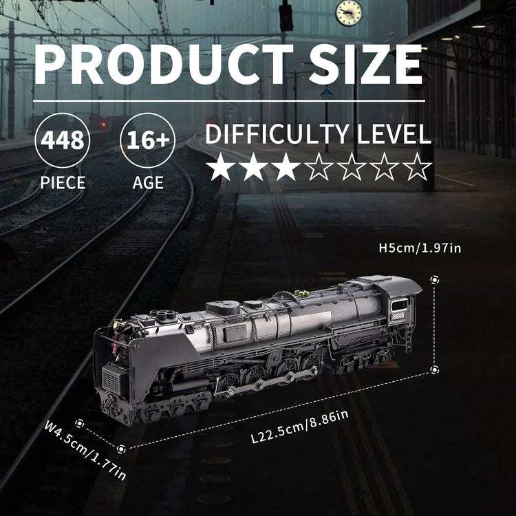 Class S-2 Locomotive 3D metal puzzle by Piececool – train model DIY kit for teens and adults