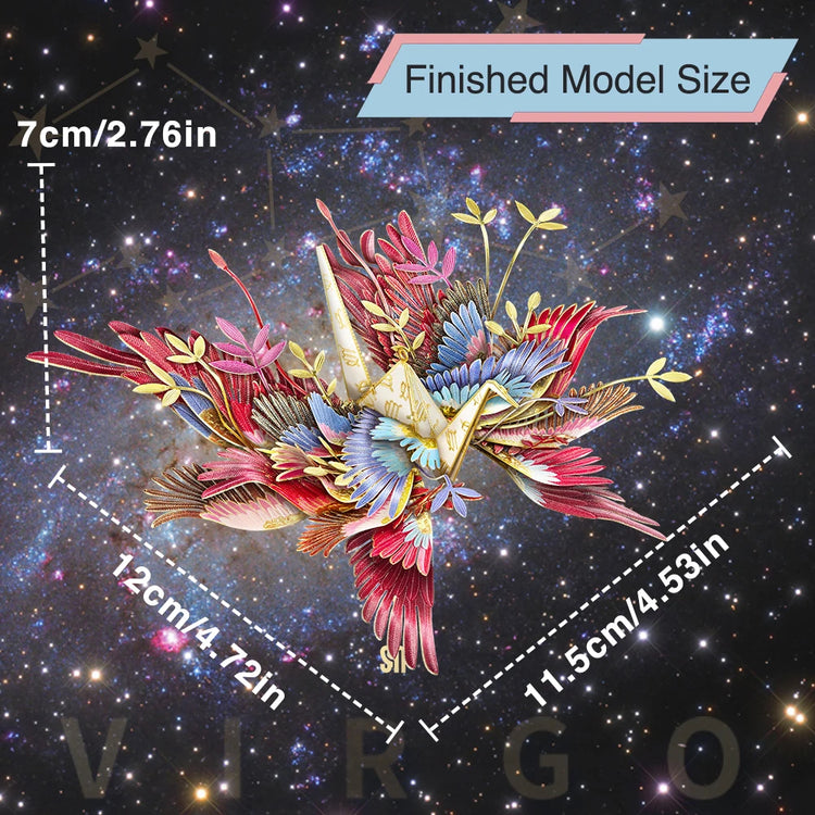 Virgo Constellation 3D metal puzzle by Piececool – horoscope DIY model kit for teens and adults