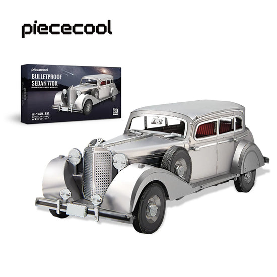Bulletproof Sedan 770K 3D metal puzzle by Piececool – luxury car model kit for adults and teens
