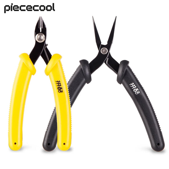 Piececool 2Pcs Assembly Tool 3D Metal Model Kits Tools Set for Assembling Clipper & Needle Nose Pliers