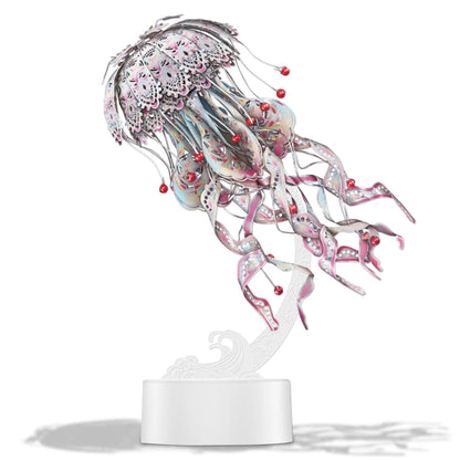 Colorful Jellyfish 3D Metal Puzzle | Piececool DIY Animal Model Kit – Relaxing Creative Gift for Adults & Teens