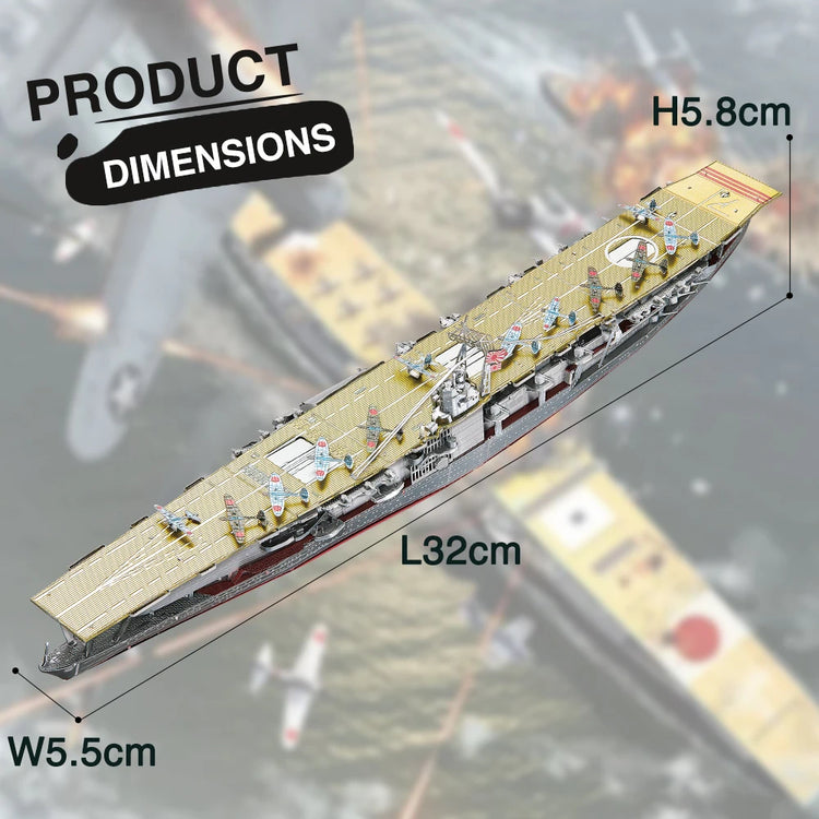 Battleship 3D metal puzzle collection by Piececool – military DIY warship model kits for adults and teens