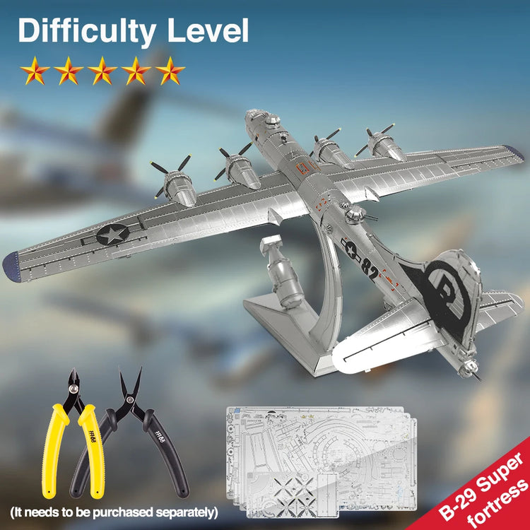 Piececool Fighter Aircraft & Helicopter 3D metal puzzle collection – aviation model kits for adults and teens