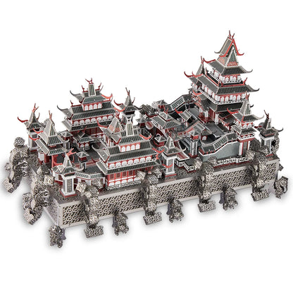Famous Buildings 3D Metal Puzzle Set | Piececool DIY Architectural Model Kits – Notre-Dame, Himeji-jo, Eiffel Tower & More