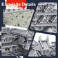 Famous Buildings 3D Metal Puzzle Set | Piececool DIY Architectural Model Kits – Notre-Dame, Himeji-jo, Eiffel Tower & More