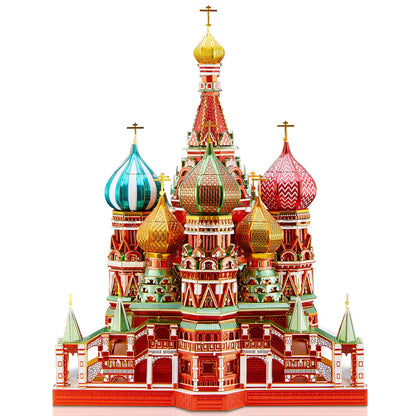 Famous Buildings 3D Metal Puzzle Set | Piececool DIY Architectural Model Kits – Notre-Dame, Himeji-jo, Eiffel Tower & More