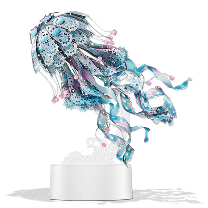 Colorful Jellyfish 3D Metal Puzzle | Piececool DIY Animal Model Kit – Relaxing Brain Teaser for Adults & Teens