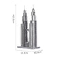 Famous Architecture 3D Metal Puzzle Set | Piececool DIY Building Model Kits – Creative Gifts for Adults & Teens