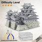 Famous Buildings 3D Metal Puzzle Set | Piececool DIY Architectural Model Kits – Notre-Dame, Himeji-jo, Eiffel Tower & More