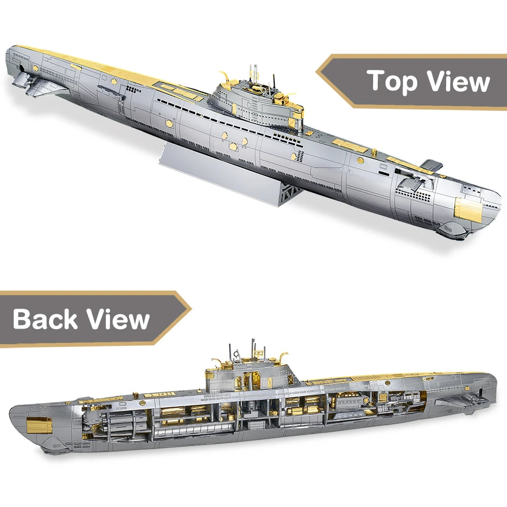 Battleship 3D metal puzzle collection by Piececool – military DIY warship model kits for adults and teens