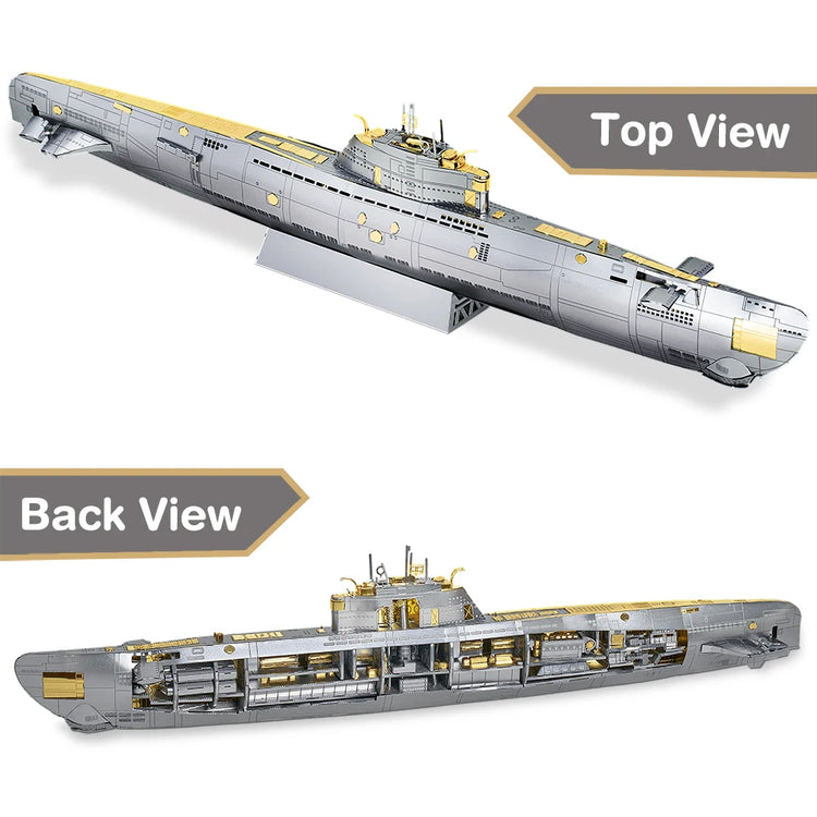 Battleship 3D metal puzzle collection by Piececool – military DIY warship model kits for adults and teens