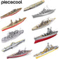 Battleship 3D metal puzzle collection by Piececool – military DIY warship model kits for adults and teens