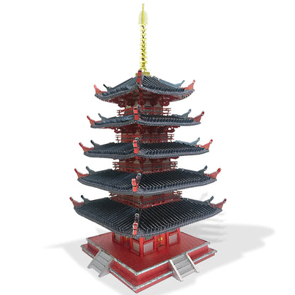Famous Buildings 3D Metal Puzzle Set | Piececool DIY Architectural Model Kits – Notre-Dame, Himeji-jo, Eiffel Tower & More