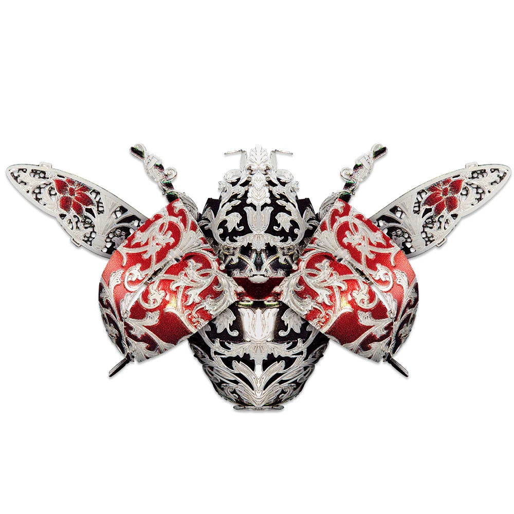 Ladybug insect brooch 3D metal puzzle by Piececool – DIY model kit