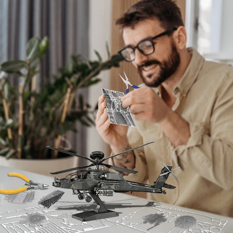 Piececool Fighter Aircraft & Helicopter 3D metal puzzle collection – aviation model kits for adults and teens