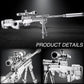 AWM Sniper Rifle 3D metal puzzle by Piececool – weapon model kit for teens and adults