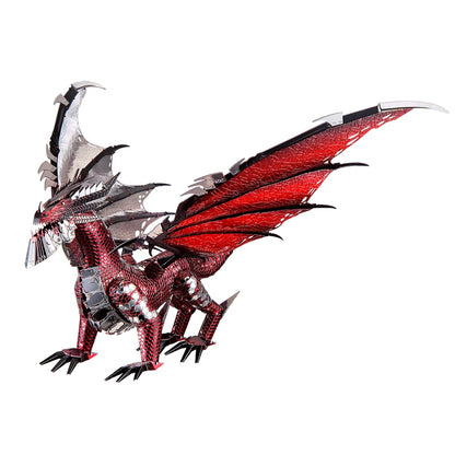 Black Dragon 3D metal puzzle by Piececool – fantasy DIY model kit
