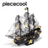 Black Pearl Pirate Ship 3D metal puzzle by Piececool – DIY model kit for teens and adults