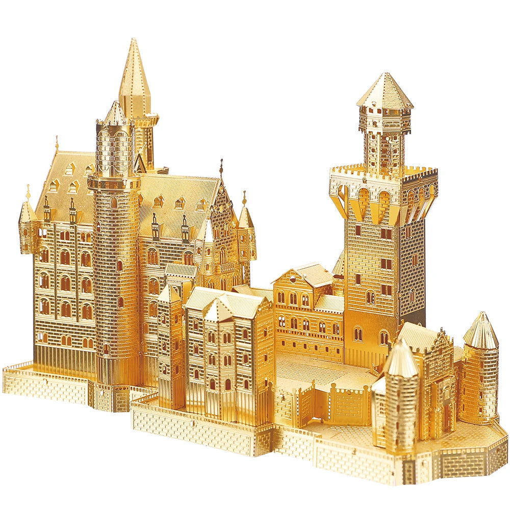Castle 3D metal puzzle by Piececool – elegant architectural DIY model kit for teens and adults