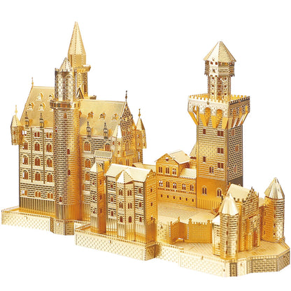 Castle 3D metal puzzle by Piececool – elegant architectural DIY model kit for teens and adults