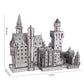 Castle 3D metal puzzle by Piececool – elegant architectural DIY model kit for teens and adults