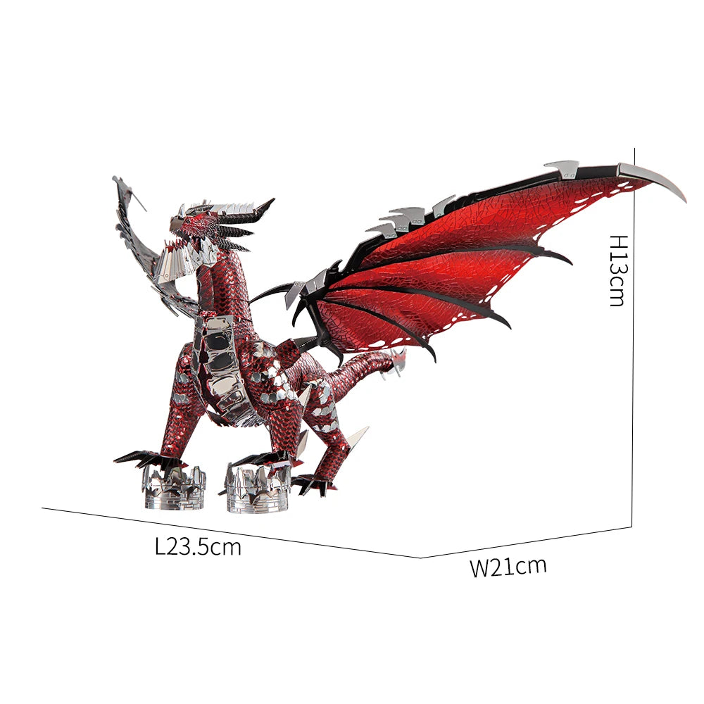 Piececool Dragon Series 3D metal puzzle set – DIY fantasy model kit