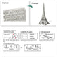 Eiffel Tower 3D metal puzzle by Piececool – DIY architectural model kit for adults and teens