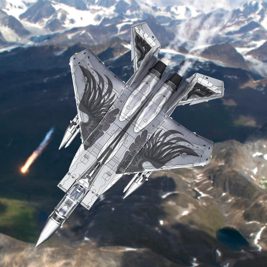 F-15 Fighter jet 3D metal puzzle by Piececool – DIY aircraft model kit
