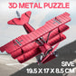 Fokker Dr-1 Triplane 3D metal puzzle by Piececool – DIY aircraft model kit