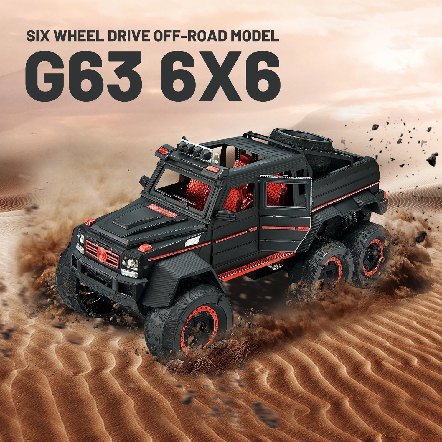 G63 Truck 3D metal puzzle by Piececool – off-road vehicle model kit for teens and adults
