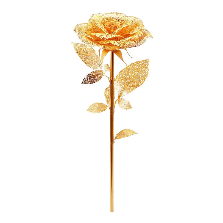 Rose 3D metal puzzle by Piececool – DIY flower model kit for adults and gift giving