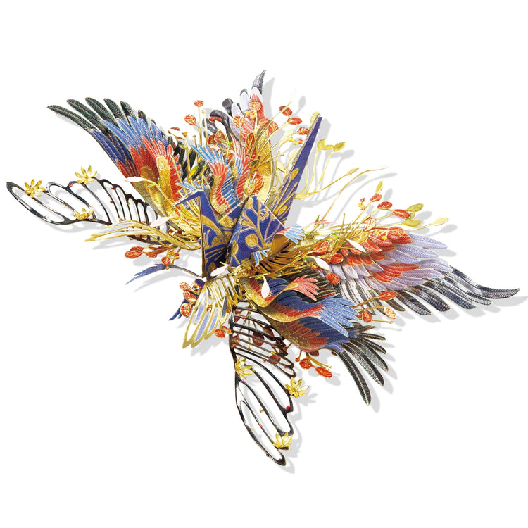 One Thousand Origami Cranes Amulet 3D metal puzzle series by Piececool – DIY model kits for adults and teens