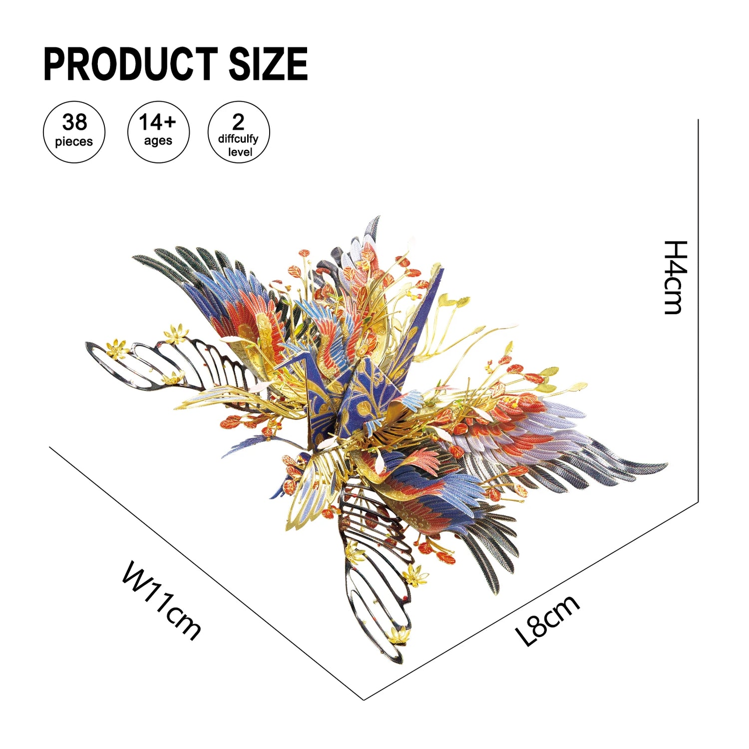 One Thousand Origami Cranes Amulet 3D metal puzzle series by Piececool – DIY model kits for adults and teens