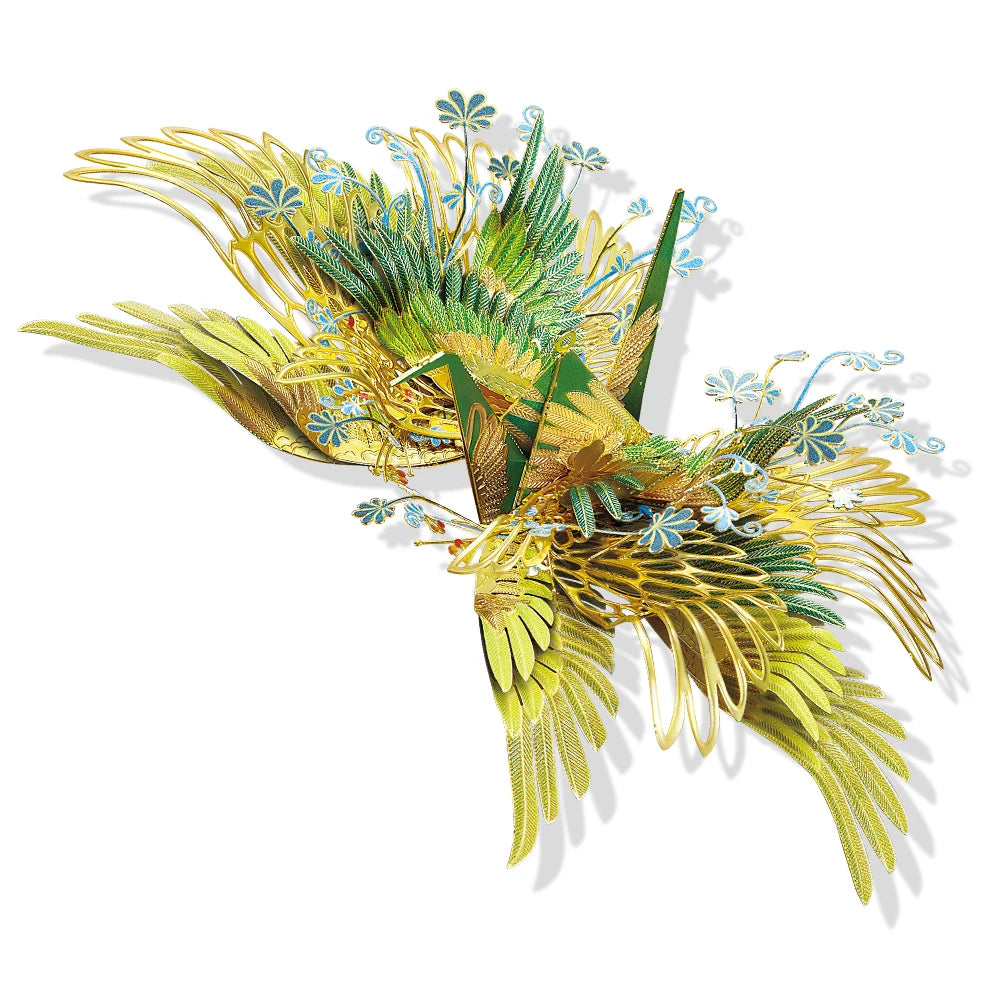 One Thousand Origami Cranes Amulet 3D metal puzzle series by Piececool – DIY model kits for adults and teens