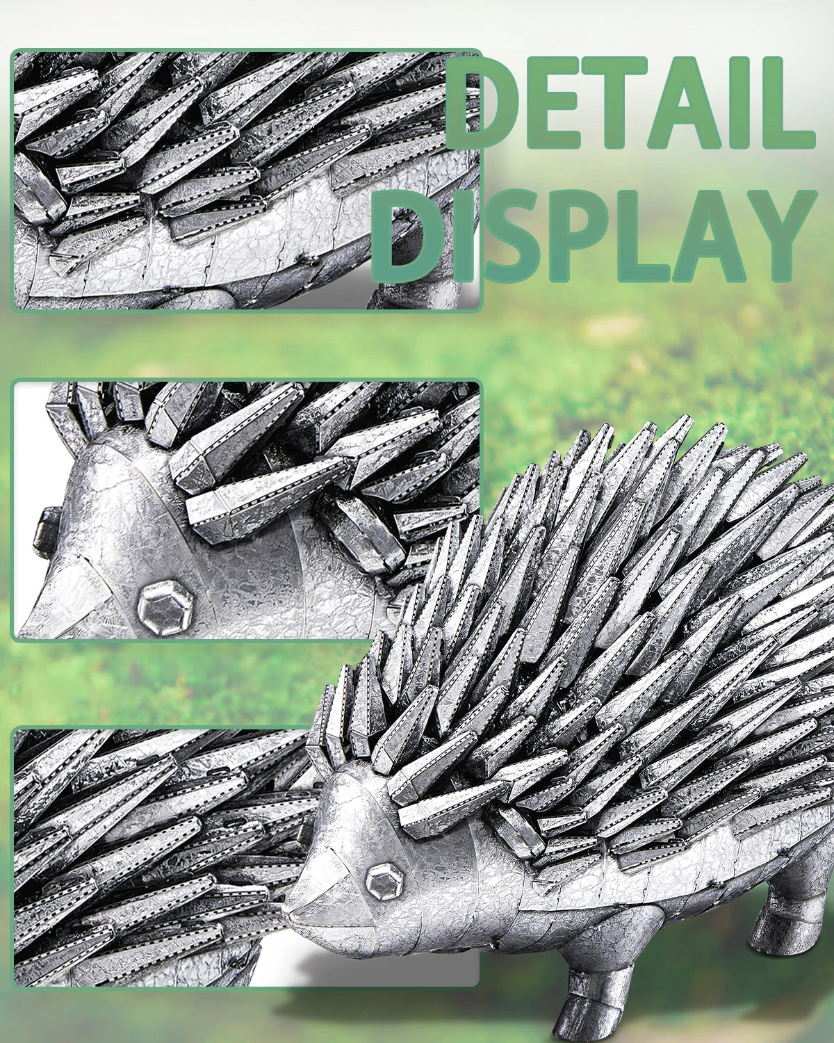Hedgehog 3D metal puzzle by Piececool – DIY brain teaser model kit