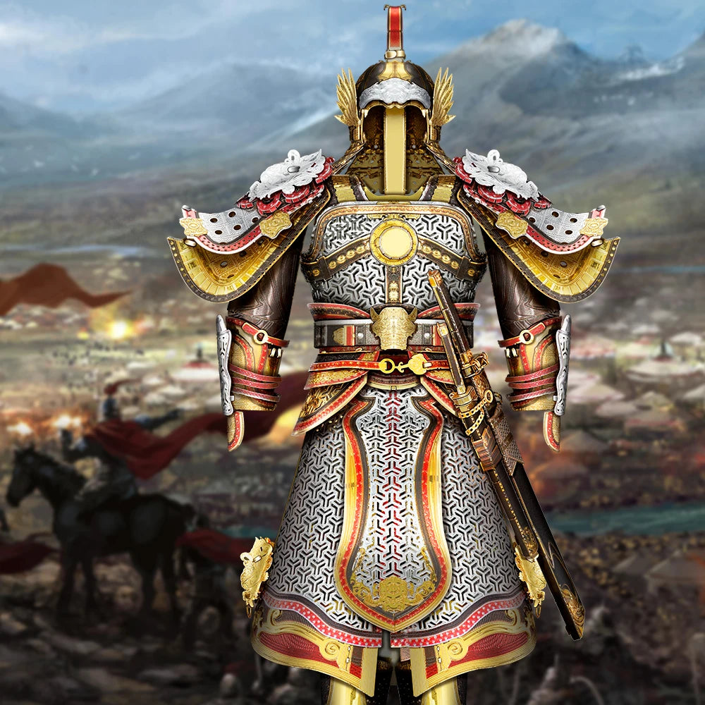 helmet and armor 3D metal puzzle by Piececool – DIY collectible model